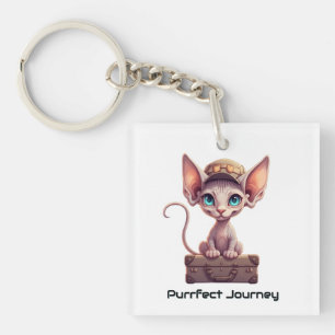 Söt katt bagagetikett Present till kattälskare &