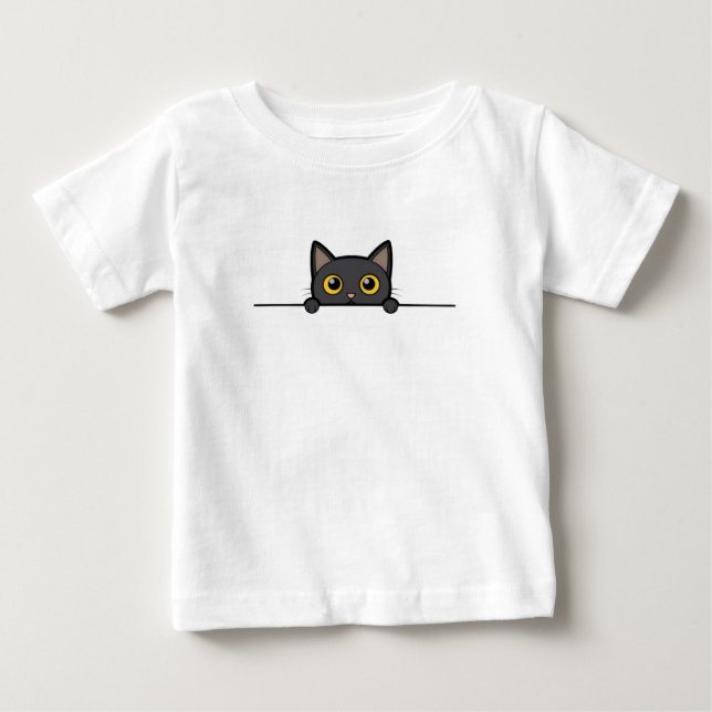 Söt katt barn t-shirt design (Framsida)