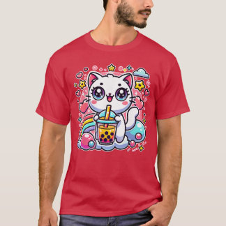 Söt Katt Bobaea Bubbleea Anime Kawaii Neko Present T Shirt