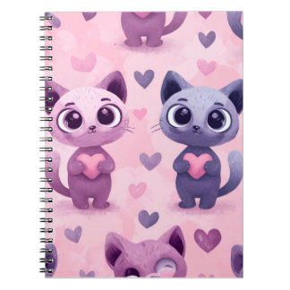 Söt katt brevpapper Kawaii kattdesign Bedårande Anteckningsbok