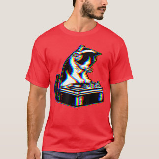 Söt Katt Dj House Musik EDM Rave Kattung Dj Roligt T Shirt