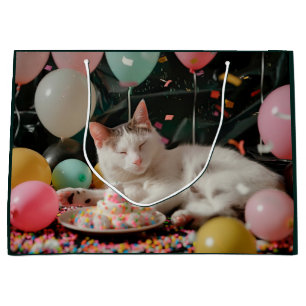 Söt katt födelsedagsfirande design