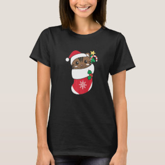 Söt katt för jul katt 10 t shirt