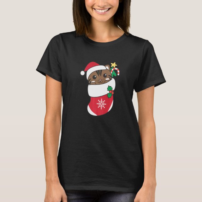 Söt katt för jul katt 10 t shirt (Framsida)