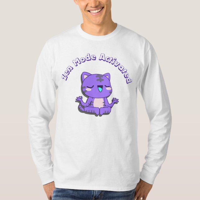 söt katt,Frysläge,Fryst katt T Shirt (Framsida)