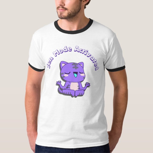 söt katt,Frysläge,Fryst katt T Shirt (Framsida)