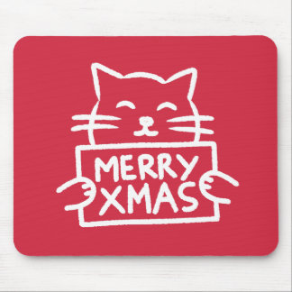 Söt katt God Jul Musmatta
