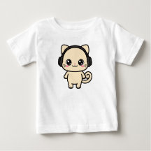 Söt Katt Grafisk Anpassad T-Shirt | Personlig