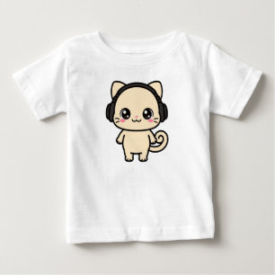 Söt Katt Grafisk Anpassad T-Shirt Personlig