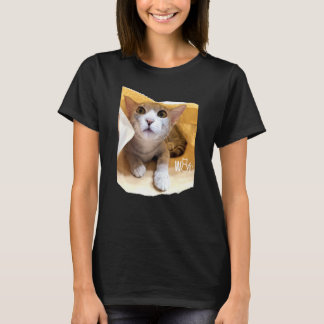Söt katt-grej för katt-tjejer kvinnor män barn poj t shirt