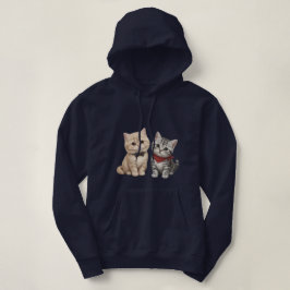 Söt katt-hoodie | Present till kattälskare T Shirt