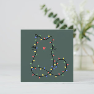 Söt katt jul katt mamma rolig jul katt älskare  julkort