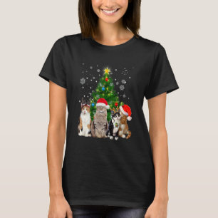 Söt Katt Julgran Katt Xmas Katt Mamma Kvinnor Ki T Shirt
