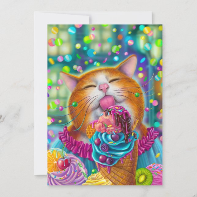 Söt katt julkort (Framsida)