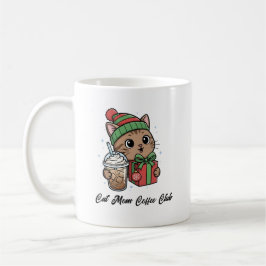 Söt katt julpresent för kattälskare kaffemugg
