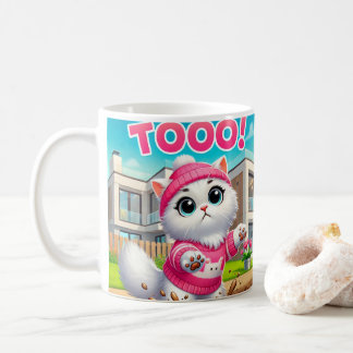 söt katt kaffemugg