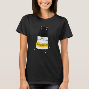 Söt Katt Kattunge Antidepressiv Kläder till Rättsm T Shirt