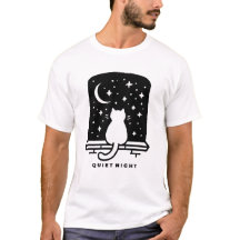 Söt Katt Låg Energisk T-Shirt Kawaii Mysig Design