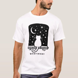 Söt Katt Låg Energisk T-Shirt Kawaii Mysig Design