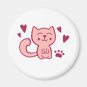 söt katt magnet