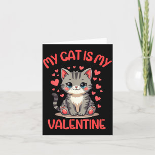 Söt Katt, Min Katt Är Min Valentin, Singel För Val Kort