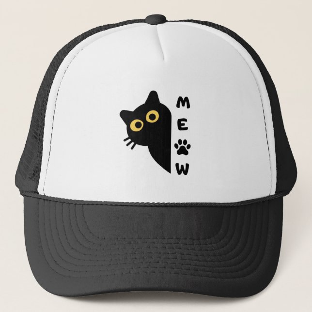 Söt Katt Mja Hat Keps (Framsida)