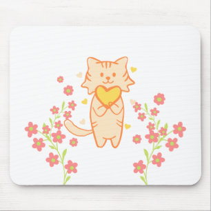 söt katt Mousepad Musmatta