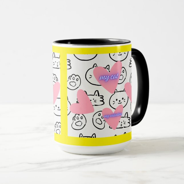 söt katt mugg (Framsida höger)