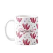 Söt Katt Mugg – Hjärtan & Stjärnor, Anpassningsbar