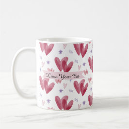 Söt Katt Mugg – Hjärtan & Stjärnor, Anpassningsbar