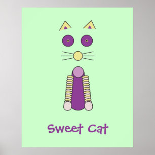 Söt katt poster