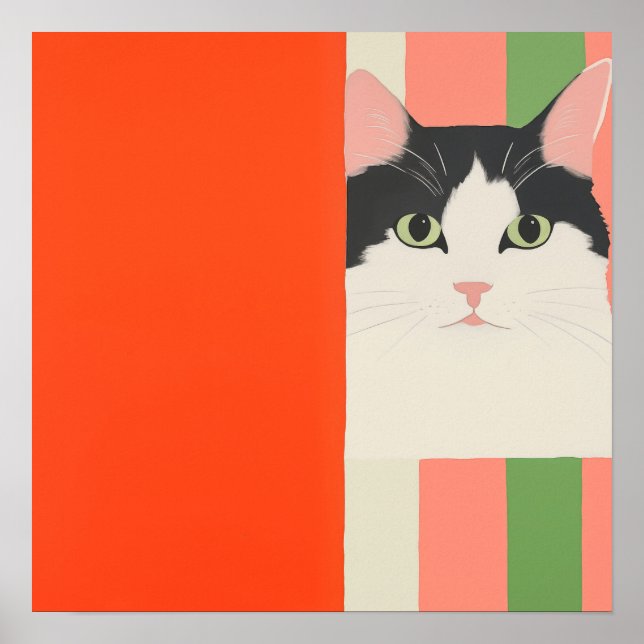Söt katt poster (Framsidan)