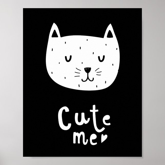Söt katt poster (Framsidan)