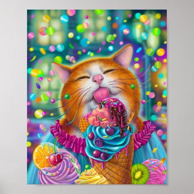 Söt katt poster (Framsidan)