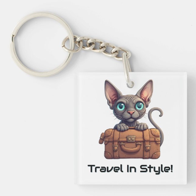 Söt Katt Resenär – Present till kattälskare (Framsidan)