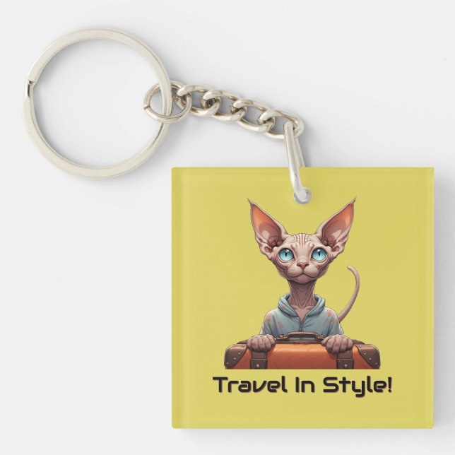 Söt Katt Resenär – Present till kattälskare (Framsidan)