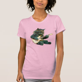 Söt Katt Rockstjärna T-Shirt