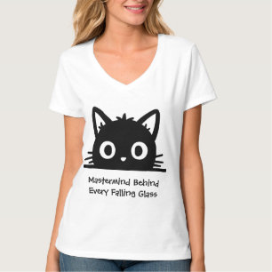 Söt Katt, Rolig Katt, Svart Katt T Shirt