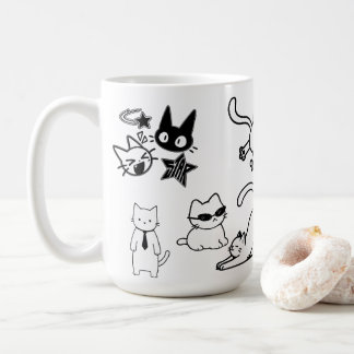 Söt Katt Samling – Förtjusande Kattvänner Kaffemugg