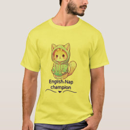 Söt katt sömn mästare för t-shirt