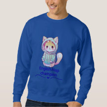 Söt katt sömn mästare för T-shirt