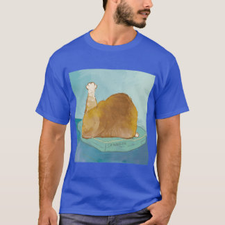 Söt katt stekt kalkon Pose Rollig katt Matkonst T Shirt