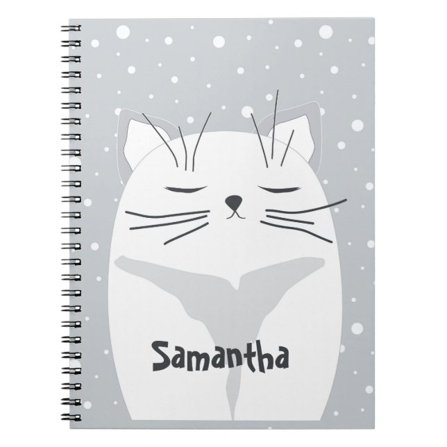Söt katt, symbol för 2023. anteckningsbok (Framsidan)