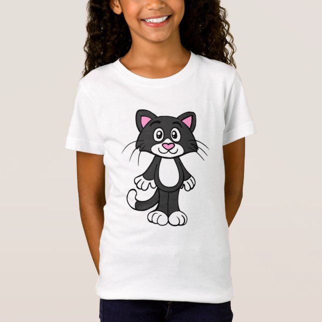 Söt katt t shirt (Framsida)
