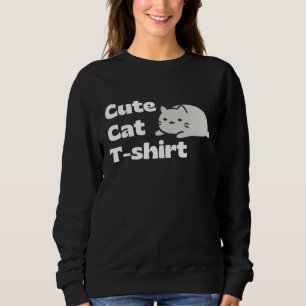 Söt katt T-shirt – förtjusande present till kattma