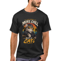 Söt katt T-Shirt – Roligt present för kattälskare
