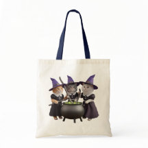 Söt katt trick-or-treat-taska