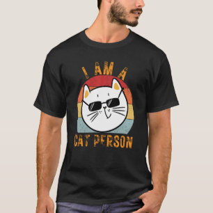 Söt Katt Vintage Jag är en kattperson 1 T Shirt