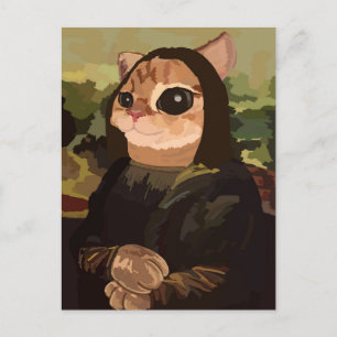 Söt katt vykort