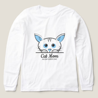 Söt kattälskande mammas t-shirt